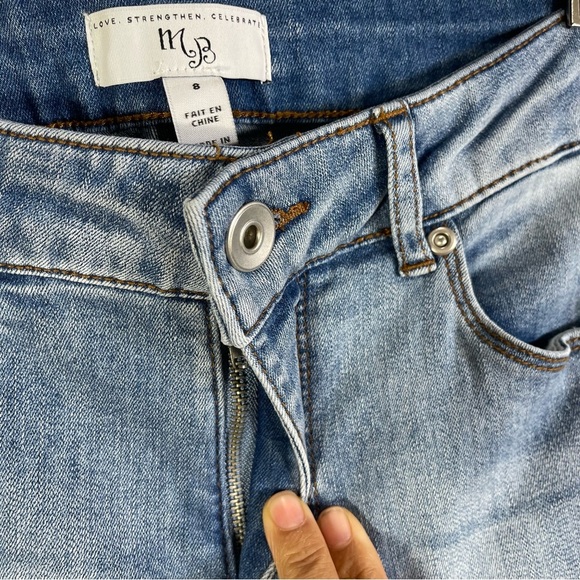Manstream Boutique Straight Crop Jean With Bottom Detail Size 8 - Picture 5 of 13